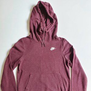 Nike Hooded Burgundy Sweatshirt, XS